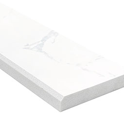 Carrara White 4x36x0.62 Double Beveled Polished Threshold