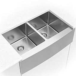 Double Bowl Farmhouse Apron 50/50-3321 kitchen sink